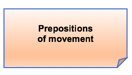 Prepositions of movement: to, towards, into, out of, etc.