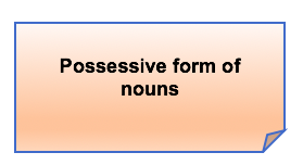 Possessive form of nouns