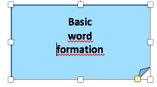 Basic word formation (prefixes and suffixes)